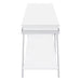 Coaster Marcia 1-drawer Wood 60" TV Stand White High Gloss and Chrome Default Title