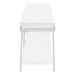 Coaster Marcia 1-drawer Wood 60" TV Stand White High Gloss and Chrome Default Title