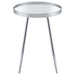 Coaster Kaelyn Round Mirror Top End Table Chrome Default Title