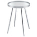 Coaster Kaelyn Round Mirror Top End Table Chrome Default Title