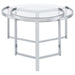 Coaster Delia 2-Piece Round Glass Top Nesting Coffee Table Clear and Chrome Default Title