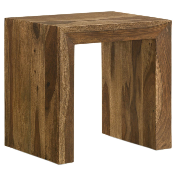 Coaster Odilia Rectangular Solid Wood End Table Auburn Default Title