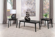 Coaster Carey 3-piece Occasional Set with Coffee and End Tables Black Default Title