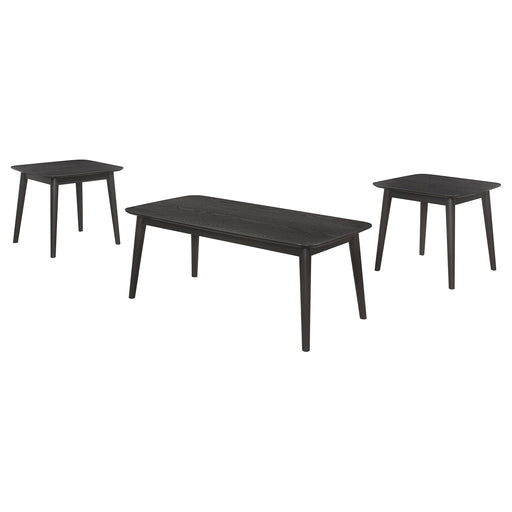 Coaster Carey 3-piece Occasional Set with Coffee and End Tables Black Default Title