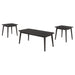 Coaster Carey 3-piece Occasional Set with Coffee and End Tables Black Default Title