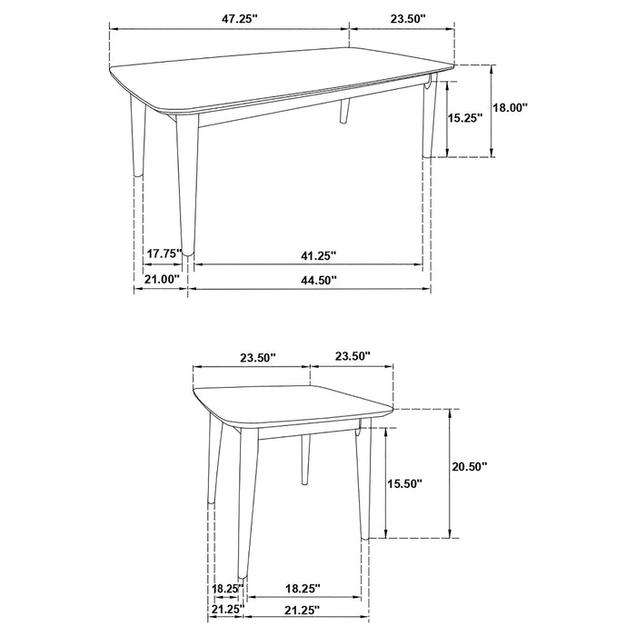 Coaster Carey 3-piece Occasional Set with Coffee and End Tables Black Default Title