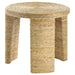 Coaster Artina Woven Rattan Round End Table Natural Brown Default Title