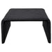 Coaster Cahya Woven Rattan Sqaure Coffee Table Black Default Title