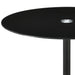 Coaster Ganso Round Metal End Table with Tempered Glass Top Black Default Title