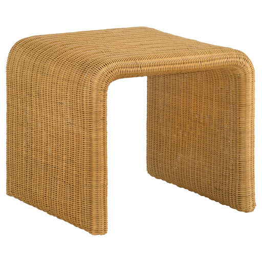 Coaster Juanita Square Rattan End Table Natural Default Title