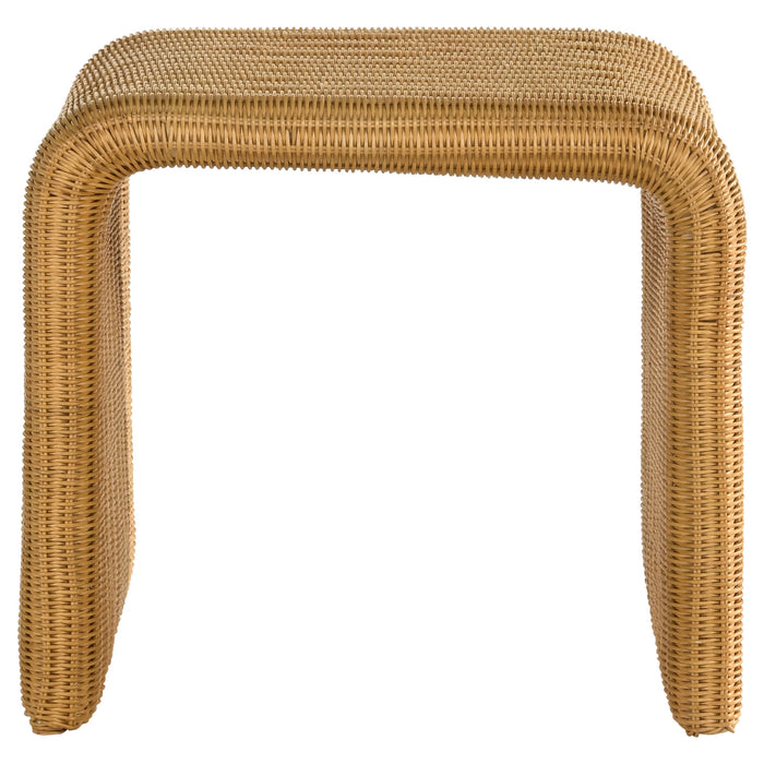 Coaster Juanita Square Rattan End Table Natural Default Title