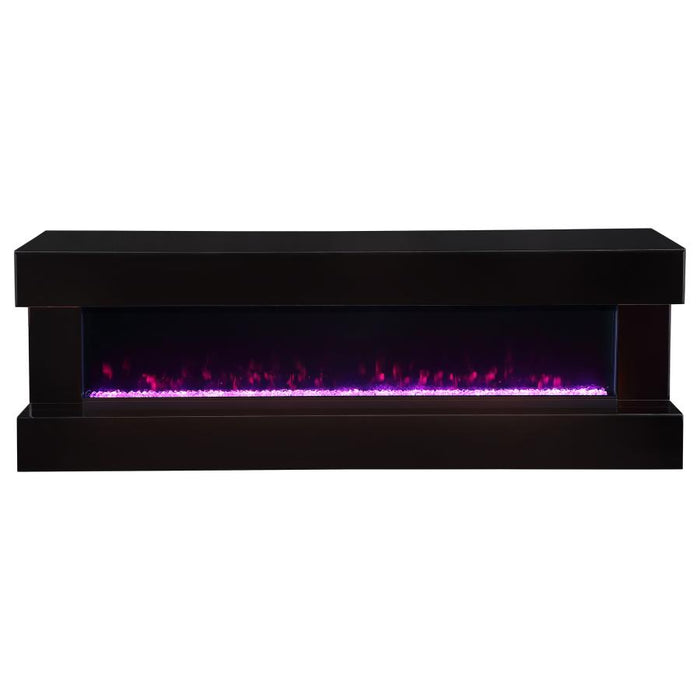 Vallerie 71" TV Stand with Visual Flame Box