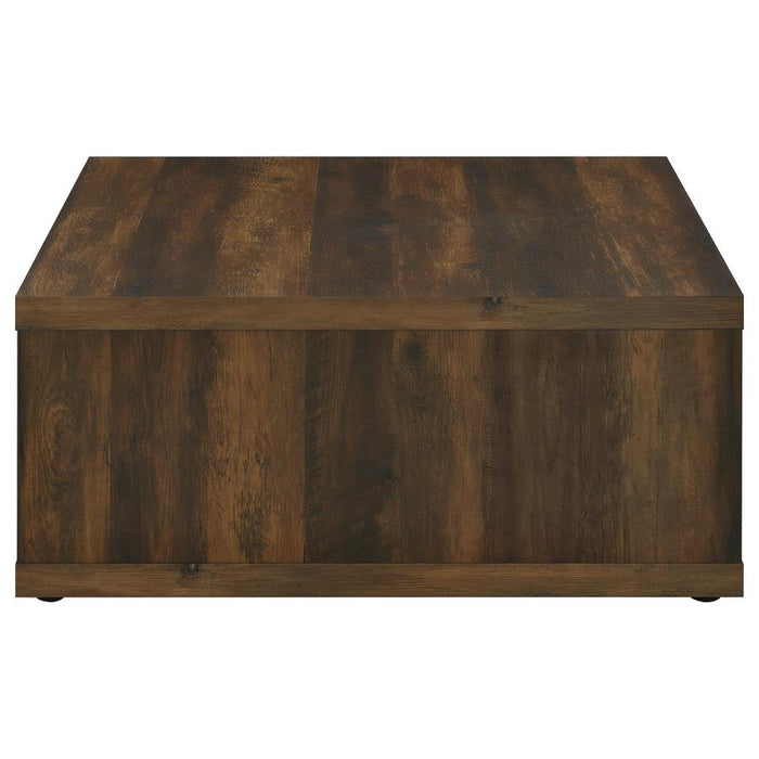 Frisco Square Engineered Wood Coffee Table Dark Pine