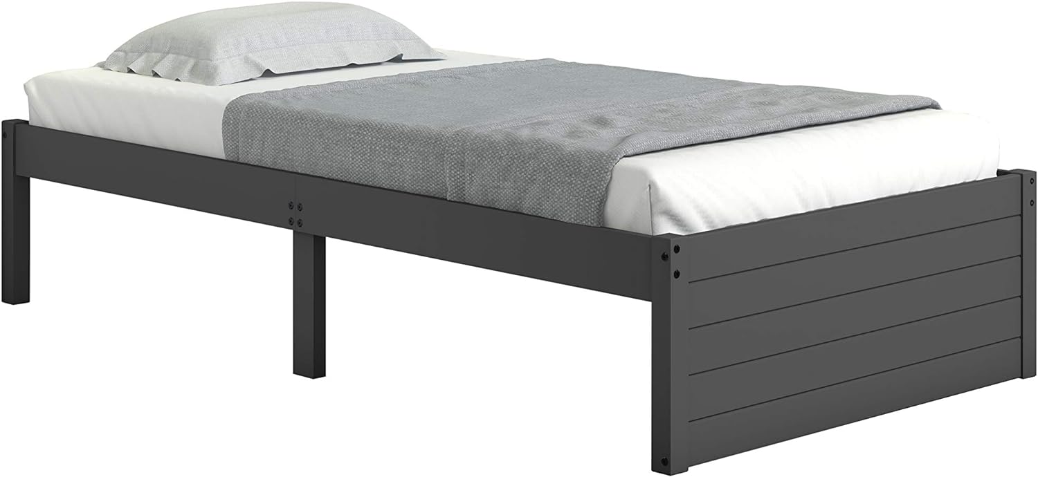 Dark Grey Twin Bed