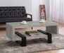 Coaster Dinard Coffee Table with Shelf Grey Driftwood Default Title