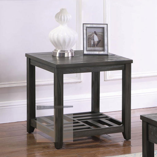 Coaster Cliffview 1-shelf Rectangular End Table Grey Default Title