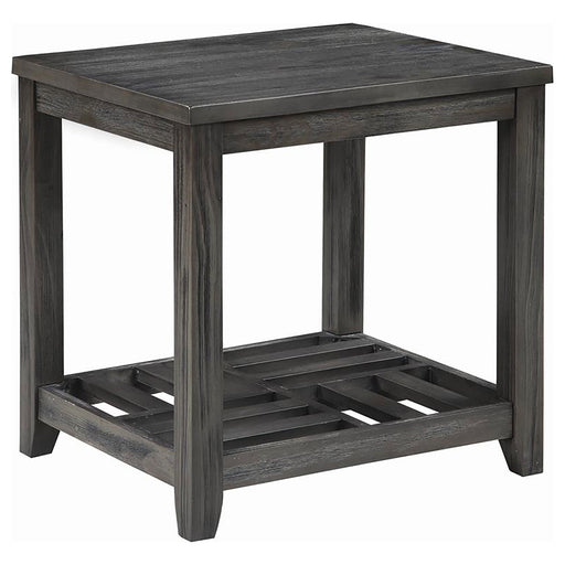 Coaster Cliffview 1-shelf Rectangular End Table Grey Default Title