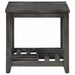 Coaster Cliffview 1-shelf Rectangular End Table Grey Default Title