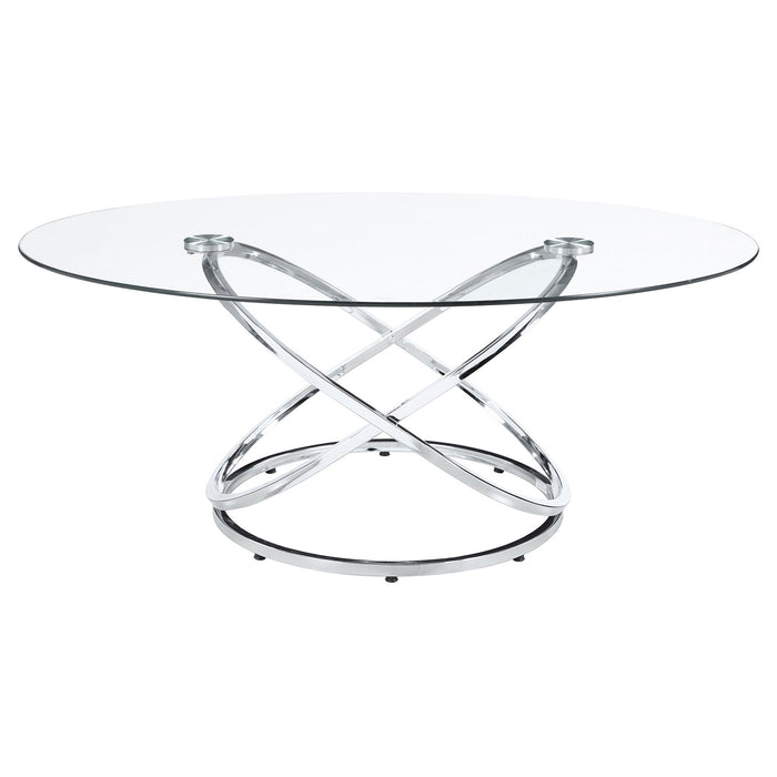 Coaster Warren 3-piece Occasional Set Chrome and Clear Default Title