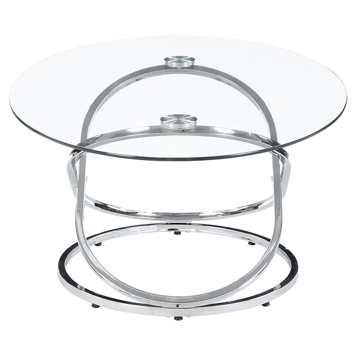 Coaster Warren 3-piece Occasional Set Chrome and Clear Default Title