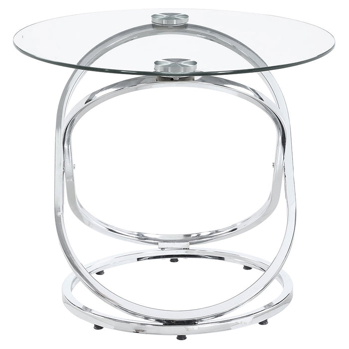 Coaster Warren 3-piece Occasional Set Chrome and Clear Default Title