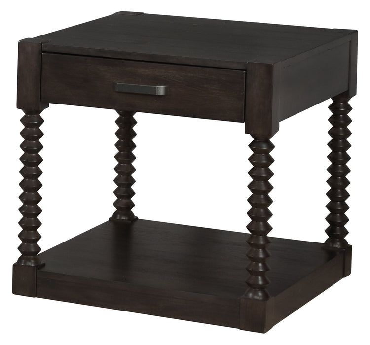 Coaster Meredith 1-drawer End Table Coffee Bean Default Title