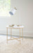 Coaster Ellison Round X-cross End Table White and Gold Default Title