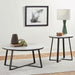 Coaster Hugo Metal Base Round End Table White and Matte Black Default Title