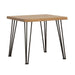 Coaster Zander End Table with Hairpin Leg Natural and Matte Black Default Title