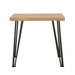 Coaster Zander End Table with Hairpin Leg Natural and Matte Black Default Title