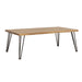 Coaster Zander Coffee Table with Hairpin Leg Natural and Matte Black Default Title