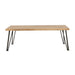 Coaster Zander Coffee Table with Hairpin Leg Natural and Matte Black Default Title