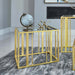 Coaster Adri Metal Frame End Table Matte Brass Default Title