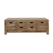 Coaster Esther 6-drawer Storage Coffee Table Natural Sheesham Default Title