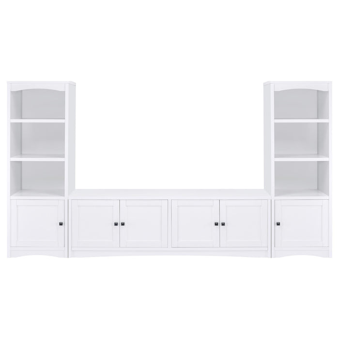 Laughlin 3-piece Entertainment Center TV Stand White