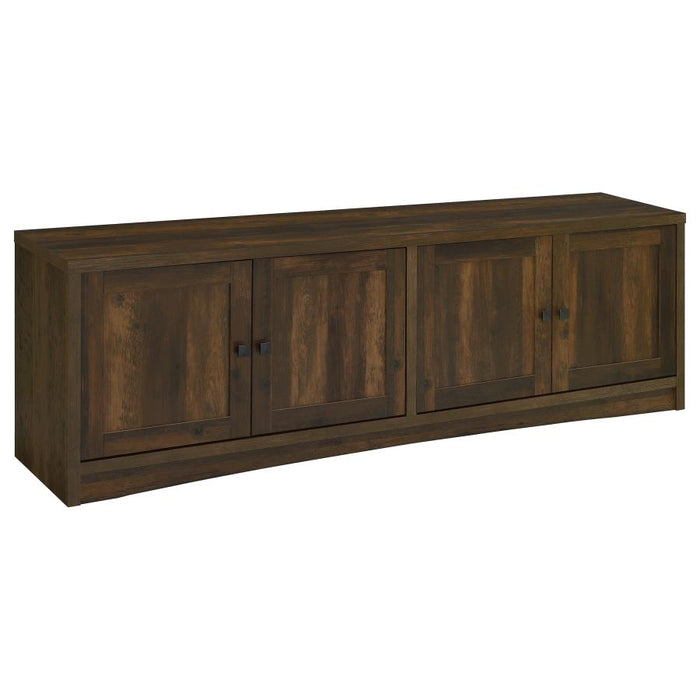 Laughlin 4-door Engineered Wood 78" TV Stand Dark Pine