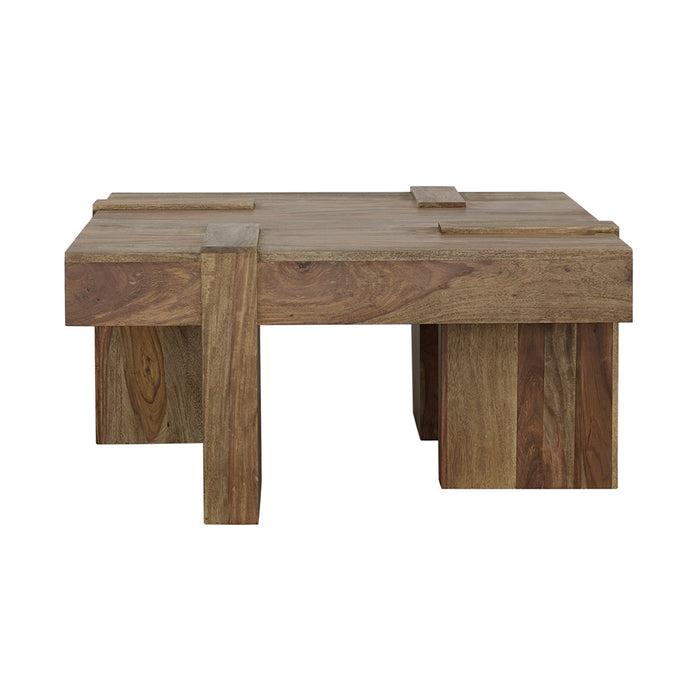 Coaster Samira Wooden Square Coffee Table Natural Sheesham Default Title