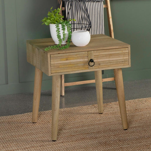 Coaster Zabel Square 1-drawer End Table Natural Default Title