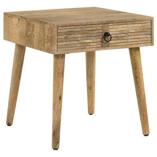 Coaster Zabel Square 1-drawer End Table Natural Default Title