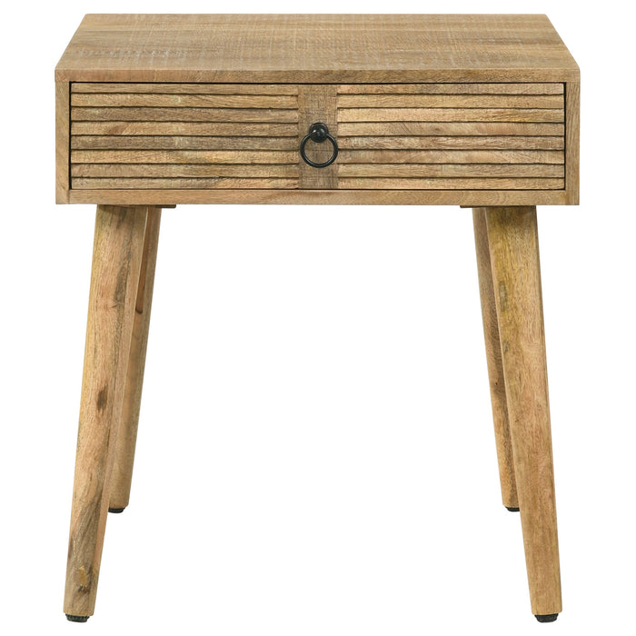 Coaster Zabel Square 1-drawer End Table Natural Default Title