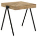 Coaster Avery Square End Table with Metal Legs Natural and Black Default Title