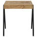 Coaster Avery Square End Table with Metal Legs Natural and Black Default Title