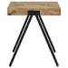 Coaster Avery Square End Table with Metal Legs Natural and Black Default Title