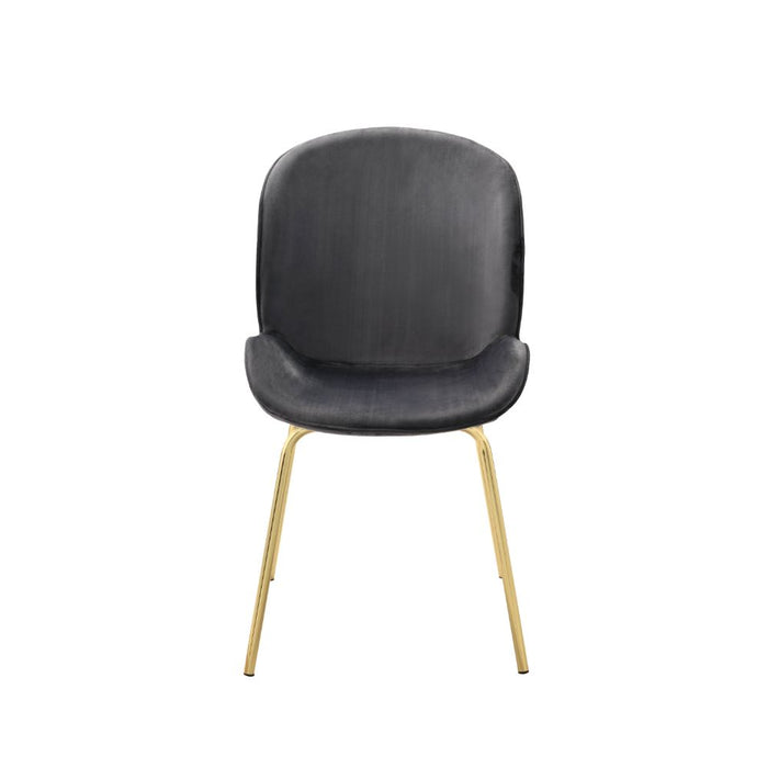 Chuchip 34"H Velvet Side Chair (Set-2)