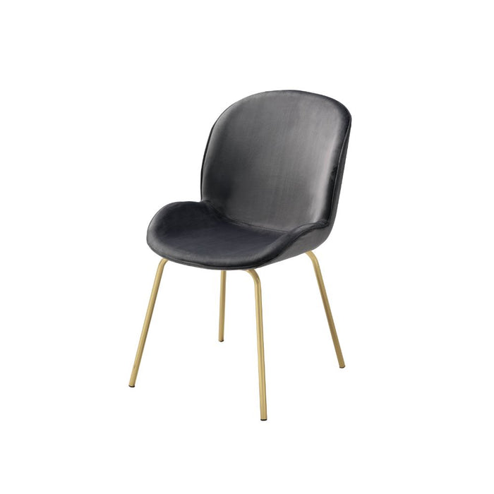 Chuchip 34"H Velvet Side Chair (Set-2)