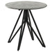 Coaster Hadi Round End Table with Hairpin Legs Cement and Gunmetal Default Title