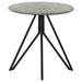 Coaster Hadi Round End Table with Hairpin Legs Cement and Gunmetal Default Title