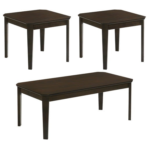 Coaster Amaro 3-piece Occasional Set Dark Brown Default Title