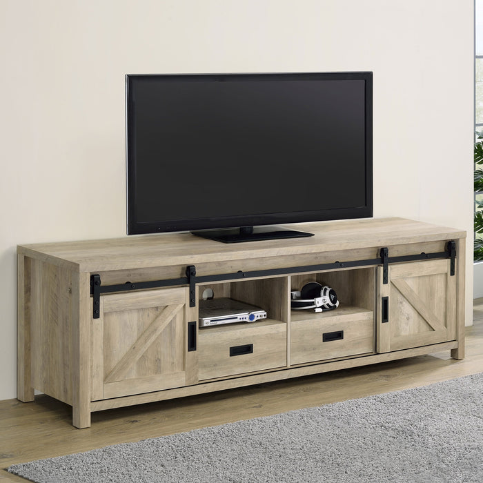 Coaster Madra Rectangular TV Console with 2 Sliding Doors Default Title