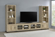 Coaster Sachin 3-piece Entertainment Center With 79" TV Stand Antique Pine Default Title